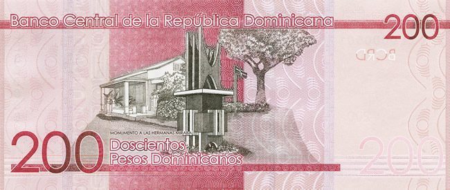 200 dominican pesos banknote reverse